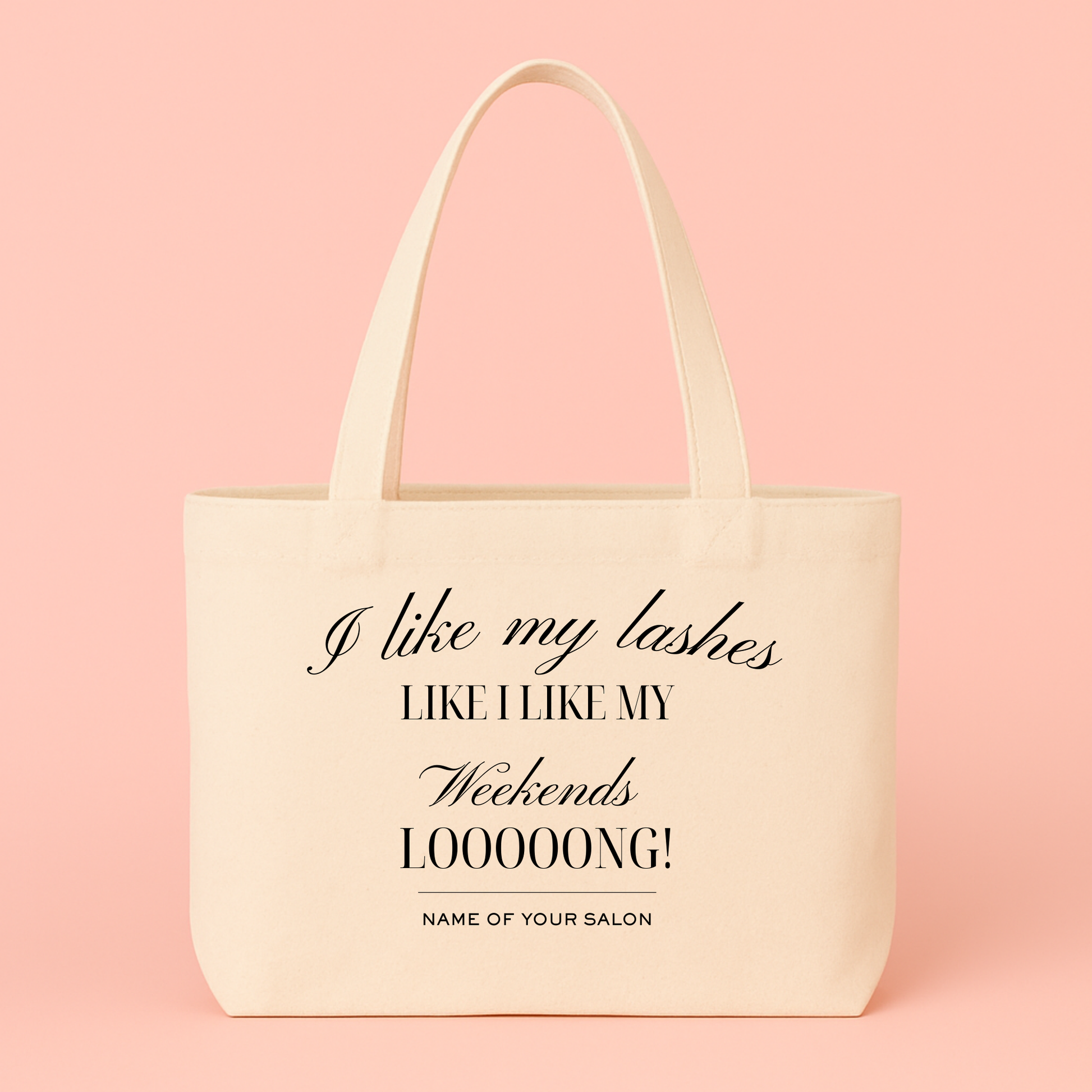 Long Lashes, Long Weekends Tote