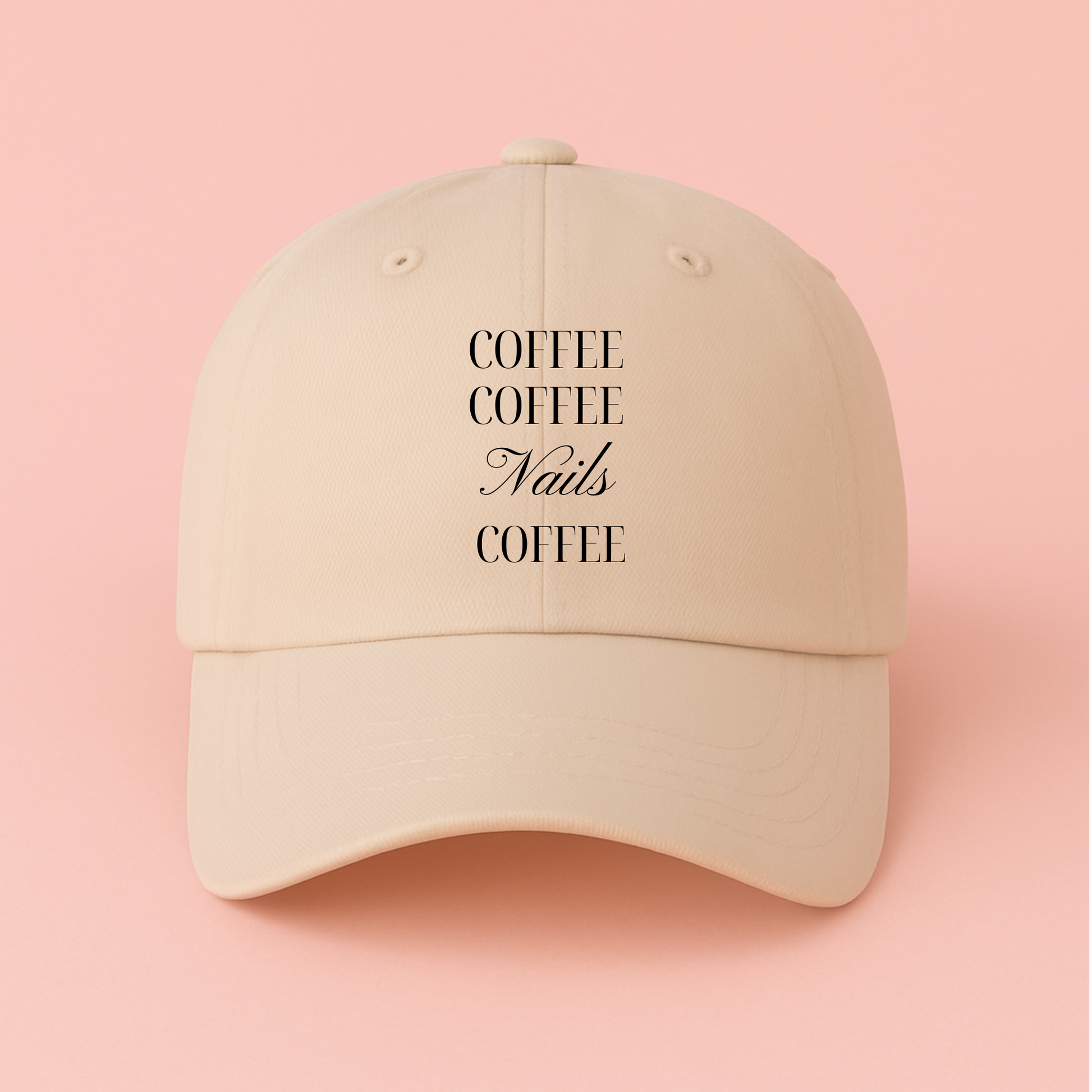 Coffee. Nails. Coffee. Hat