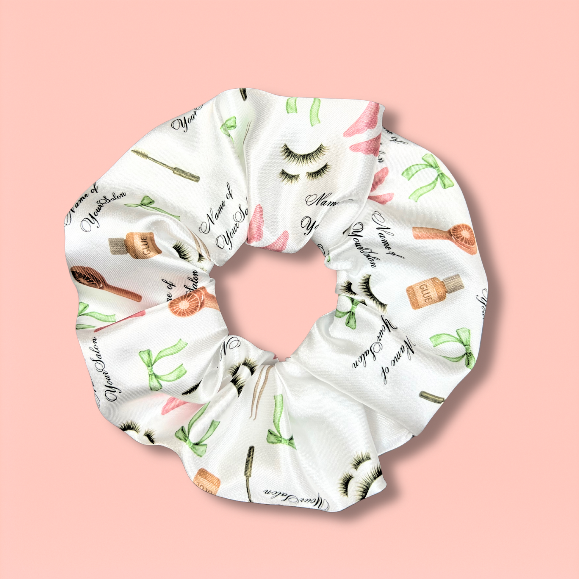 Lash Artist Satin Scrunchie – Glam Beauty Salon Accessory